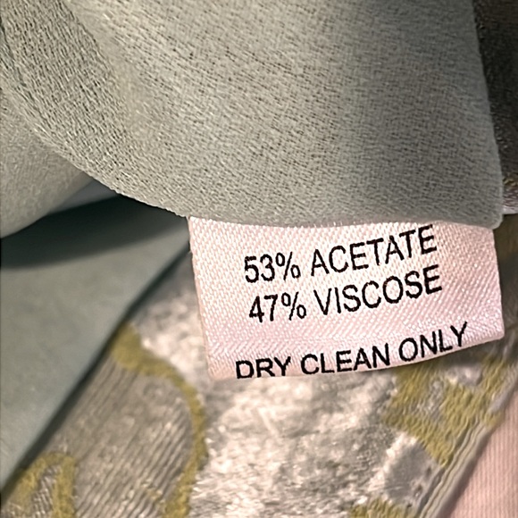 KAY UNGER 2pc GOWN + BOLERO Jacket Satin Celery Strapless Bead Floral Wedding 🎩 - Picture 9 of 11